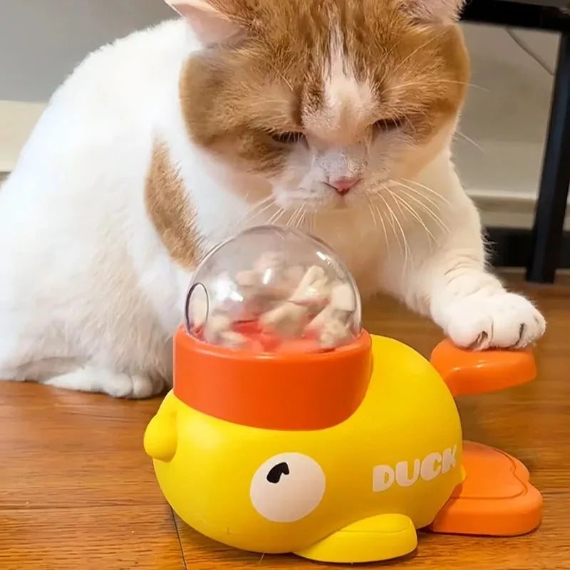 Tokavibes Treat & Play Duck interactive dog toy