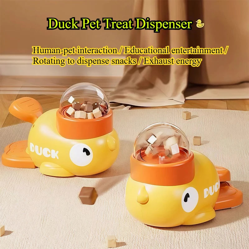 Tokavibes Treat & Play Duck interactive dog toy