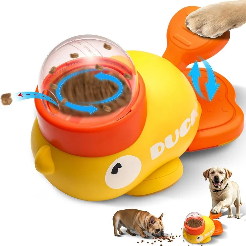 Tokavibes Treat & Play Duck interactive dog toy