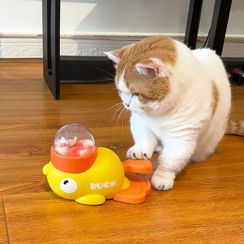 Tokavibes Treat & Play Duck interactive dog toy