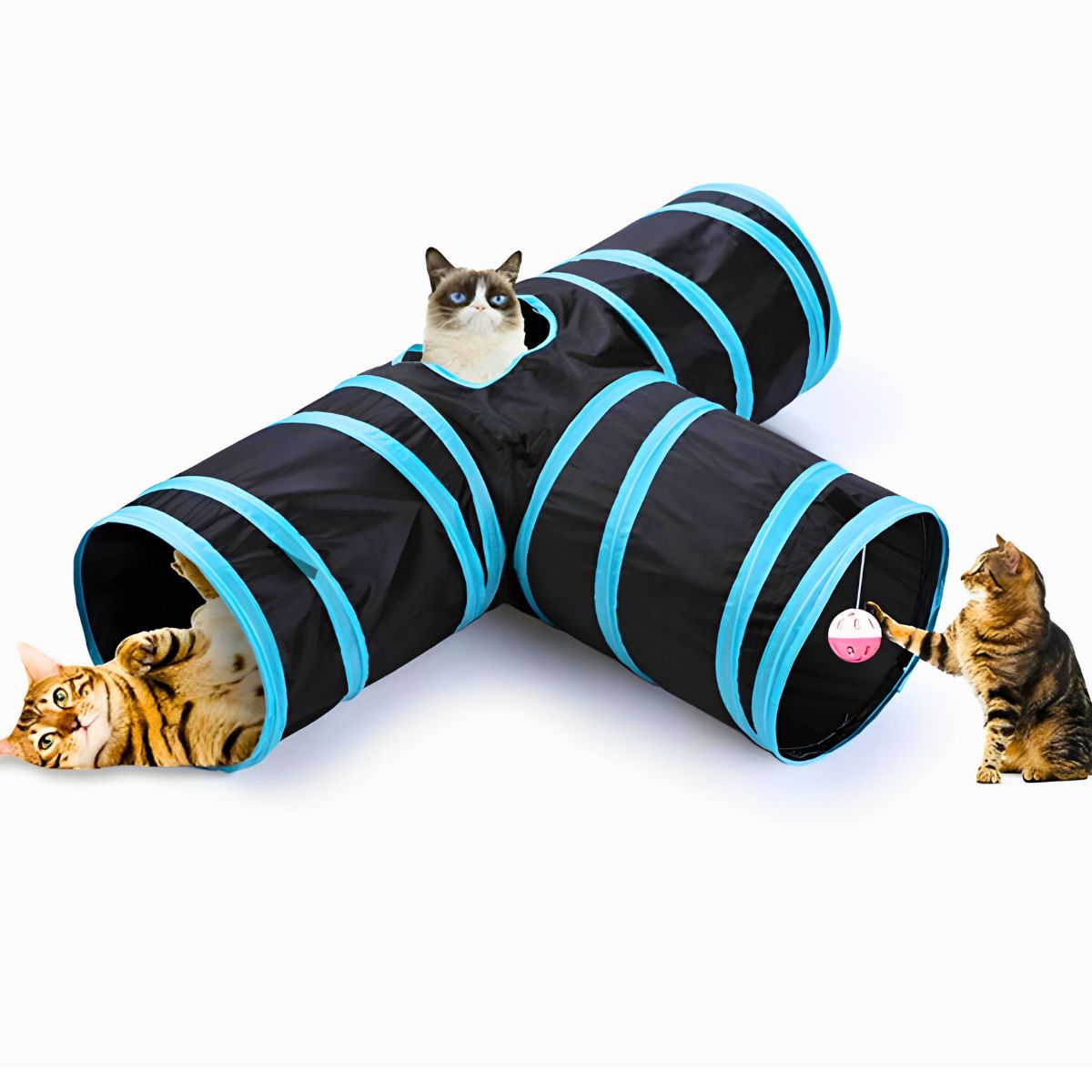 Tokavibes T-Track Interactive Cat Tunnel