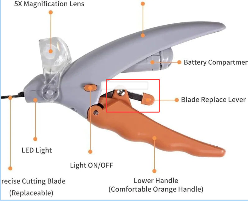 Tokavibes LED SafeTrim Pet Nail Clipper