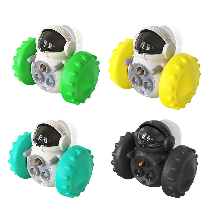 Interactive dog food dispenser chew toy