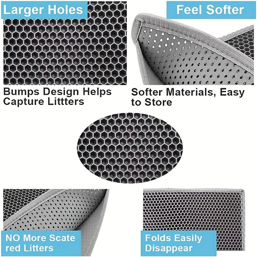 Tokavibes Double-Layer Litter Trap Mat