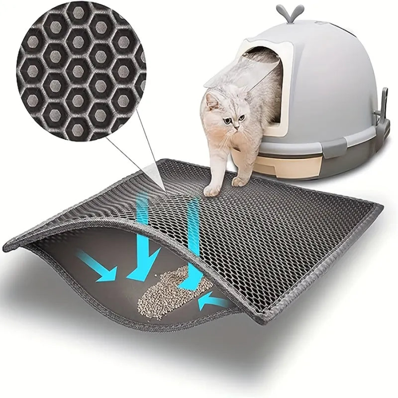 Tokavibes Double-Layer Litter Trap Mat