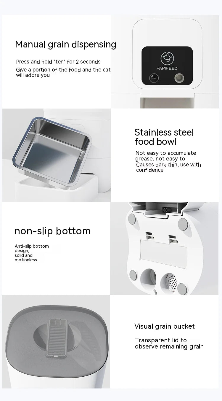 Tokavibes VisionFeed 6L Smart Pet Feeder