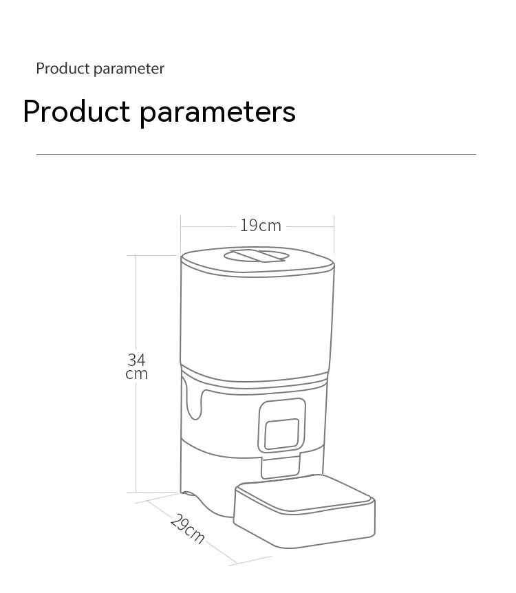 Tokavibes VisionFeed 6L Smart Pet Feeder