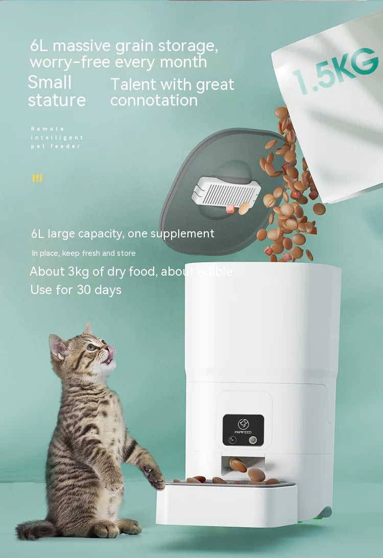 Tokavibes VisionFeed 6L Smart Pet Feeder
